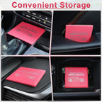 Car Registration and Insurance Card Holder, Vehicle Glove Box Car Organizer, Interior Car Accessories for Documents, Cards, License - 2 Pack