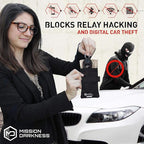 Faraday Bag for Keyfobs (2-Pack) / RF Shielding Protective Case for Smart Always On Keys Fobs Transmitters Small Electronics Vehicle Security Anti-Hacking Block Signal Relay