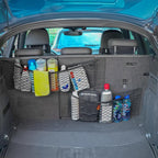 2 Packs Universal Mesh Cargo Net,Elastic Car Storage Net Pocket Bag for Trunk,Automotive Cargo Nets Storage Pouch Add On Organizers for RV,Car,Truck(22.6 * 9.5 inch)