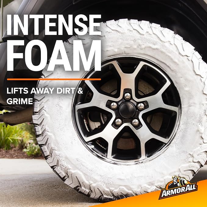 Tire Foam, Tire Cleaner Spray for Cars, Trucks, Motorcycles, 20 Oz Each, 1.25 Pound (Pack of 2)