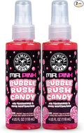 Mr. Pink Iconic Scent Spray Air Freshener and Odor Eliminator for Car, Truck, SUV, Home, Office, and Gym, Sweet Candy Bubblegum Inspired Scent - 4 Fl Oz, Pack of 2