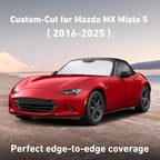 Windshield Sunshade Compatible for Mazda MX5 Miata Convertible 2016-2023 2024 2025, Sun Visor for Front Windshield & Window Sun Shade Cover, UV Heat Blocker & Protector, Car Accessories