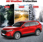 Window Visors Rain Guards for Honda CR-V 2023-2025 2026 CRV Accessories, Outside-Mount Tape-On Side Window Wind Deflectors Vent Visors Shades Rainproof Black 4PCS