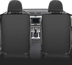 Kick Mats Back Seat Protector, Waterproof Oxford Seat Back Protector, Car Seat Back Protector for Kids, Back of Seat Protector for Kids Feet Car Seat (Black A -2pc)