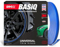BASiQ Universal Styling Trim - 26 Feet, 6 Colors, Flat Design, Easy to Apply with Premium 3M Tape - Versatile Rim Styling and Color Accent for Cars, Trucks, SUVs - Blue