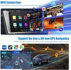Touch Screen Car Radio Stereo for Toyota Camry 2006-2011 | Wireless Carplay&Android Auto&Mirrolink, FM Radio, GPS Navigation,DSP Setting,Back-up Camera,Blutooth,Split Screen,SWC