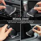 Car Detailing Brushes, Car Interior Dust Sweeping Soft Brush, Soft Bristles Brush Cleaning Tool for Automotive Dashboard, Air Conditioner Vents, Computer, Scratch Free(Black with White)