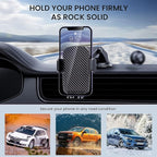 Military-Grade Car Phone Holder - [Ultra Strong Suction] 3-in-1 Phone Mount for Dashboard, Windshield & Air Vent, Super Stable Universal Car Accessories for iPhone & All Smartphones