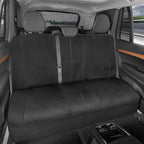 Neoprene Waterproof Seat Covers for Cars, Trucks, & SUV – Black & Gray Automotive Interior Protectors - Rear Split Bench Protector for Kids Dogs & Pets – Forros para Asientos de Carro