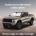 Windshield Sunshade Compatible for GMC Canyon 2023 2024 2025, Sun Visor for Front Windshield & Window Sun Shade Cover, UV Heat Blocker & Protector, Car Accessories