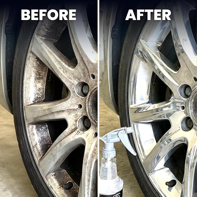 LANE'S New Aluminum Car Wheel Cleaner and Brightener | 16oz (Pack of 1) | Acid Rim Cleaner, Shines & Eliminates Hard Scrubbing | Brake Dust, Oxidation & Rust Remover for Cars, SUVs, Trucks, and More