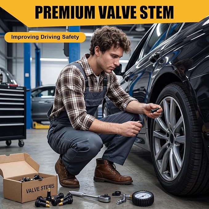 700 Pieces TR413 Valve Stems Tubeless Bulk Rubber Snap-in Valve Stems for 0.453 Inch Rim Holes, Black Standard Length Replacement Tool for Car Tubeless Replacement