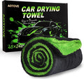 48"x24" XXL Car Drying Towel, 1300GSM Dual-Sided Microfiber Car Drying Cloth, Super Absorbent & Scratch-Free Lint-Free Wash Towel for Car, SUV, Truck & RV Cleaning (Machine Washable)