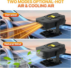 Car Heater,Upgraded 12V Portable Car Heater & Defroster,2-in-1 Fast Heating & Cooling Fan with 360° Swivel Base,Plug-in Auto Car Heaters for Vehicle,SUVs,Trucks & RVs