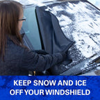17540PB Arctic Defense Car Windshield Cover for Ice and Snow, Car Snow Cover with Side Mirror Covers, (61" W x 42" H)