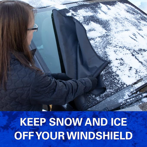 17540PB Arctic Defense Car Windshield Cover for Ice and Snow, Car Snow Cover with Side Mirror Covers, (61" W x 42" H)
