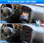 2+64GB Car Stereo Radio for Infiniti QX4 1997 1998 1999 2000 2001 2002 2003, 9.7" Touchscreen Android 15 Car Radio Stereo Head Unit with CarPlay Android Auto GPS Navi SWC FM DSP WiFi Bluetooth Camera