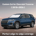 Windshield Sunshade Compatible for Chevrolet Traverse 2018-2024 2025 2026, Sun Visor for Front Windshield & Window Sun Shade Cover, UV Heat Blocker & Protector, Car Accessories