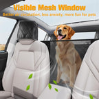 Dog Seat Covers for Tesla Model 3 & Y Back Seat with 2 Pack Door Protectors, 100% Waterproof Dog Hammock for Tesla with Mesh Window & Headrest Protection Prevents Scratches and Scuffs