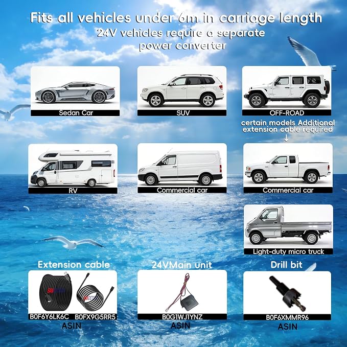 New Features Forward and Reverse Parking sensors, Option to Measure Distance in inches, bidirectional Display Option, and Customizable Digital Direction 18 Color Probes to Choose from(Gold)