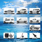 New Features Forward and Reverse Parking sensors, Option to Measure Distance in inches, bidirectional Display Option, and Customizable Digital Direction 18 Color Probes to Choose from(Light Grey)
