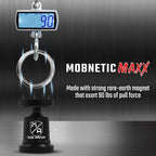MobNetic Maxx - USA Assembled Magnetic Phone Holder for Car, Magnetic Car Phone Mount, 90-Degree Tilt, 360-Degree Rotation, Aluminum Metal, Compatible with iPhone & Android - Gunmetal