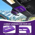 for Bronco Front Reading Light Panel Trim Cover Compatible with 2021-2025 Ford Bronco Interior Accessories 2-Door 4-Door, Purple (with AUX Switches)