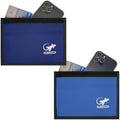Faraday Bag for Phones & Key Fobs – RFID Shielding Privacy Pouch for Electronic Device Storage, Faraday Sleeve for Personal Data Protection (2 PACK - BLUES)