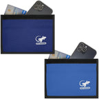 Faraday Bag for Phones & Key Fobs – RFID Shielding Privacy Pouch for Electronic Device Storage, Faraday Sleeve for Personal Data Protection (2 PACK - BLUES)