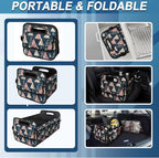 Trunk Organzier and Storage with Reinforced Handles,Car Accessories for Women/Men 50L Waterproof Polyester for Car/SUV/Minivan/Truck(Medium, Triangle)