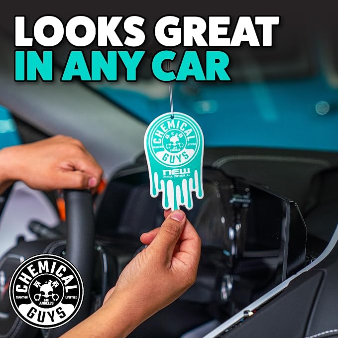 Car Fresheners, Hanging Air Fresheners - New Car Scent for Cars, Trucks, SUVs, RVs, Home, Office, Work, Dorm Room, & More - 12 Pack