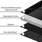 Femuar Dog Car Seat Cover with Storage Pockets Mesh Visual Window, Waterproof Nonslip, Heavy Duty Scratchproof Pet Dog Back Seat Cover Hammock for Cars Trucks and SUVs