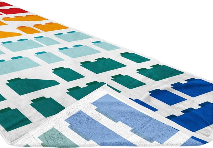 Children Beach Towel - 100% Cotton Super Soft Absorbent Bath Towel, 28" x 58" Inch Lightweight for Travel, Official Licensed Product, Multi - LEGO®
