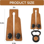 4 PCS Leather Car Seat Hooks for Headrest, Vehicle Hanger Storage Organizer Universal for Handbag Purse, Car Accessories Gift (Brown-Black-4 PCS)