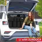 Car Trunk Organizer, LARGE CAPACITY(43 x 19 in) Car Storage Bag with 8 Pockets, 7X Upgraded Trunk Storage Organizer for Car, SUV, Truck, MPV