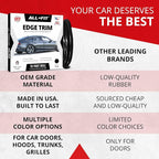 Car Door Edge Protector – Universal DIY Edge Trim to Prevent Scratches & Dings – Flexible Adhesive Molding Trim for Cars, Trucks & SUVs (10 Ft - Black)