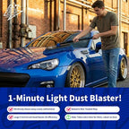 Car Duster Exterior - Wax Treated Cotton & Extendable Handle | Aluminum Alloy Handle Scratch Free Cleaning Brush for Cars, Trucks, SUVs, RVs, Motorcycles | Waterless Dust & Pollen Remover