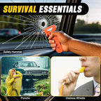 Car Emergency Kit with Jumper Cable, First Aid Kit Safety Assistance Tools for Travel Camping Outdoor Cars Truck SUV RV, Roadside Essentials with Flash Light