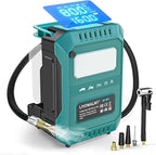 5X Faster Tire Inflator Air Compressor, 160PSI Cordless Air Pump Compatible with Makita 18V Battery with Digital Pressure Gauge, Deflator & Auto Shut-Off for Car, Motorcycle (Tool Only)