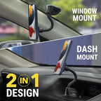 MXWDL Magnetic Cell Phone Holders for Your Car Dash/Windshield, Suction Cup Phone Holder Car Mount with Extra Strong Magnet, Thick Metal Plate Compatible with iPhone, Samsung and More, 2 Pack