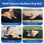 Thickened Dog Bed for Car Back Seat, Upgraded Bottom Non-Slip, Fits Hard Bottom car seat Cover for Dogs, Premium Dog Car Seat Cover