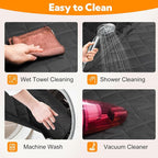 Dog Car Seat Cover for Back Seat,600D Heavy Duty Dog Hammock for Car with Side Flap,100% Waterproof Pet Backseat Cover, Anti-Scratch Nonslip Pet Seat Protector for Cars Trucks and SUV