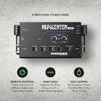 The EPICENTER Micro Bass Restoration Processor & Line Output Converter, Compact Car Audio Bass Booster Enhancer, Line Level & Speaker Level Inputs, Includes Dash Mount Remote Control Knob