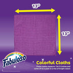 Microfiber Cleaning Cloths for Home & Car, Lint-Free Scratch-Free Rags for Glass, Kitchen & Wood, Reusable Machine Washable, Absorbent for Dusting & Wiping, Rainbow, 13 x 13 in, 24 Ct - 2 Pk