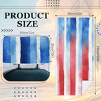2 Pack Car Towel Seat Covers with Storage Bag, Multifunctional Towel for Gym Outdoor Sport, Picnic, Beach, Pet Dog Travel,Non-Slip Washable Car Seat Protector (Flag Stripes)