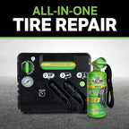 50139 Flat Tire Puncture Emergency Kit, Includes Sealant and Tire Inflator Pump, Analog, Suitable for Cars and Other Highway Vehicles, 10 Min Fix