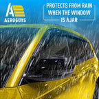 Extra Durable Window Deflectors Tape-On Window Visors Rain Guards Fit for Jeep Grand Cherokee L 2021-2026, Sun Visors, Wind Vent for Shades, Exterior Car Accessories - 6pcs. AG0184