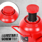 30 tons / 60000 lbs Lifting Automotive Welded Hydraulic Bottle Jack for Repair Vehicle, Pickup, Truck, w/Manual Handle, Red,TOOLS-00364