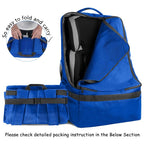 Car Seat Travel Bag, Padded Car Seats Backpack for Air Travel, Heavy Duty Carseat Travel Bag for Airplane, Airport Gate Check Bag (Blue)