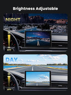 9" Wireless Apple Carplay Screen for Car, Portable Car Play Screen for Car & Android Auto, 4K Dash Cam, 1080p Backup Camera, GPS Navigation, Car Audio Receivers Mirror Link, Bluetooth, FM, Siri